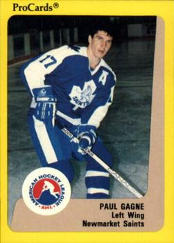 1989-90 ProCards AHL #122 Paul Gagne Front