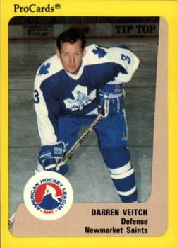 1989-90 ProCards AHL #123 Darren Veitch Front