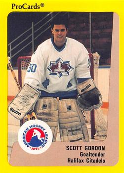 1989-90 ProCards AHL #153 Scott Gordon Front