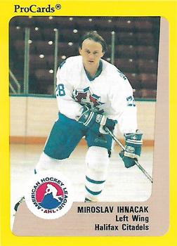 1989-90 ProCards AHL #155 Miroslav Ihnacak Front