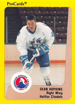 1989-90 ProCards AHL #164 Dean Hopkins Front