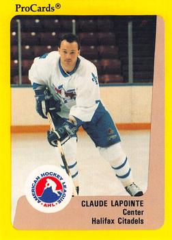 1989-90 ProCards AHL #166 Claude Lapointe Front