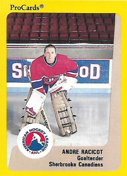 1989-90 ProCards AHL #180 Andre Racicot Front