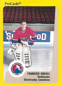 1989-90 ProCards AHL #184 Francois Gravel Front