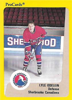 1989-90 ProCards AHL #185 Lyle Odelein Front