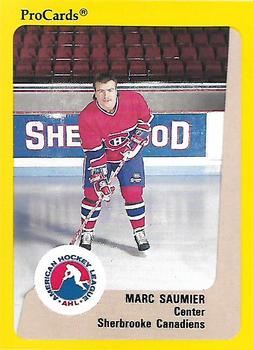 1989-90 ProCards AHL #188 Marc Saumier Front