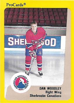 1989-90 ProCards AHL #190 Dan Woodley Front