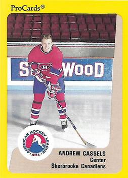 1989-90 ProCards AHL #191 Andrew Cassels Front