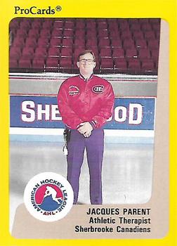 1989-90 ProCards AHL #196 Jacques Parent Front