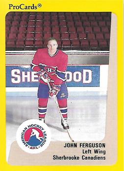 1989-90 ProCards AHL #198 John Ferguson Front