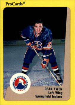 1989-90 ProCards AHL #242 Dean Ewen Front