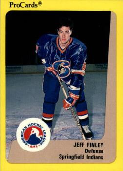 1989-90 ProCards AHL #252 Jeff Finley Front