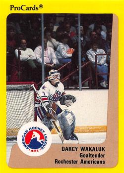 1989-90 ProCards AHL #258 Darcy Wakaluk Front