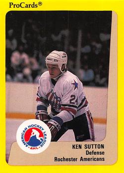 1989-90 ProCards AHL #260 Ken Sutton Front