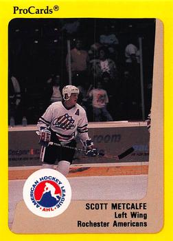 1989-90 ProCards AHL #262 Scott Metcalfe Front