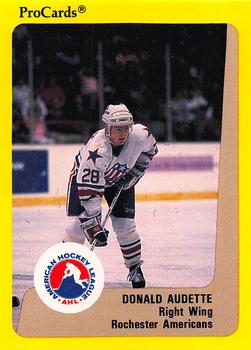 1989-90 ProCards AHL #265 Donald Audette Front