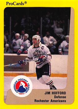 1989-90 ProCards AHL #281 Jim Hofford Front