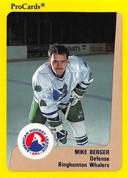 1989-90 ProCards AHL #285 Mike Berger Front