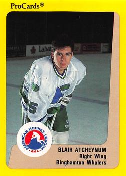 1989-90 ProCards AHL #288 Blair Atcheynum Front