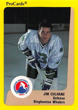 1989-90 ProCards AHL #298 Jim Culhane Front