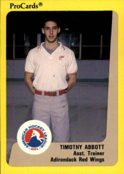1989-90 ProCards AHL #311 Timothy Abbott Front