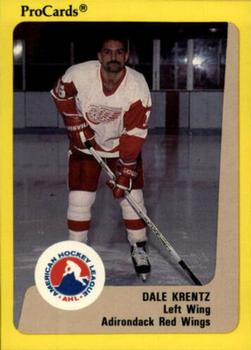 1989-90 ProCards AHL #319 Dale Krentz Front