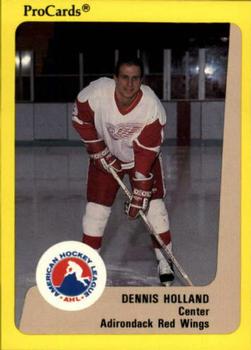 1989-90 ProCards AHL #322 Dennis Holland Front