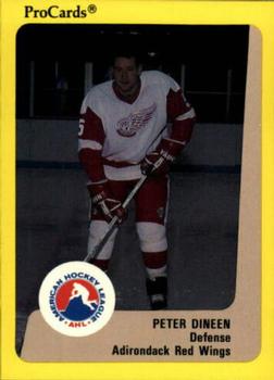 1989-90 ProCards AHL #327 Peter Dineen Front