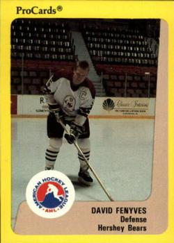 1989-90 ProCards AHL #335 Dave Fenyves Front