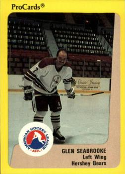 1989-90 ProCards AHL #336 Glen Seabrooke Front