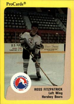 1989-90 ProCards AHL #340 Ross Fitzpatrick Front