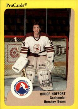 1989-90 ProCards AHL #350 Bruce Hoffort Front