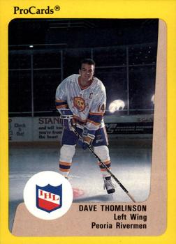 1989-90 ProCards IHL #15 Dave Thomlinson Front