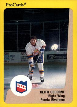1989-90 ProCards IHL #21 Keith Osborne Front