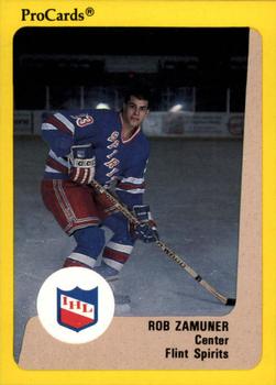 1989-90 ProCards IHL #40 Rob Zamuner Front
