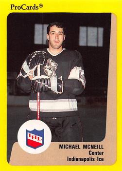 1989-90 ProCards IHL #72 Mike McNeil Front