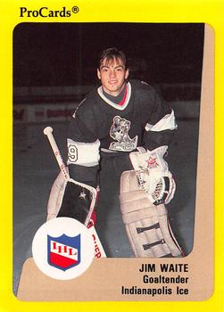1989-90 ProCards IHL #73 Jimmy Waite Front