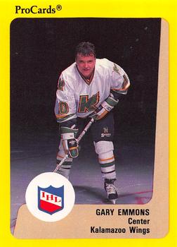 1989-90 ProCards IHL #83 Gary Emmons Front