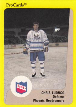 1989-90 ProCards IHL #107 Chris Luongo Front