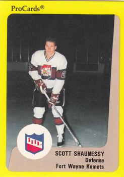 1989-90 ProCards IHL #124 Scott Shaunessy Front