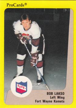 1989-90 ProCards IHL #125 Bob Lakso Front