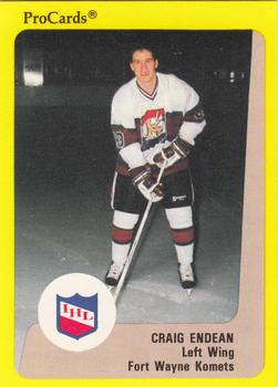 1989-90 ProCards IHL #131 Craig Endean Front