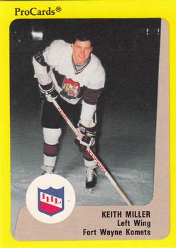 1989-90 ProCards IHL #137 Keith Miller Front