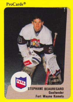 1989-90 ProCards IHL #139 Stephane Beauregard Front