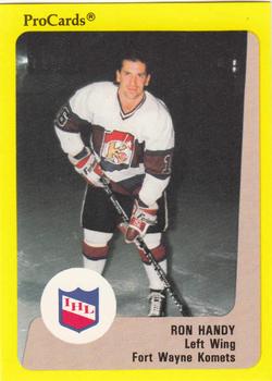 1989-90 ProCards IHL #140 Ron Handy Front