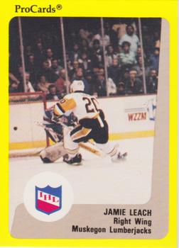 1989-90 ProCards IHL #143 Jamie Leach Front