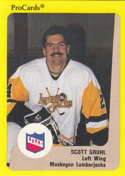 1989-90 ProCards IHL #150 Scott Gruhl Front