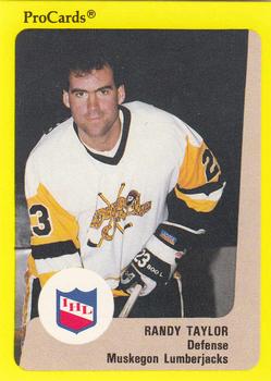 1989-90 ProCards IHL #151 Randy Taylor Front