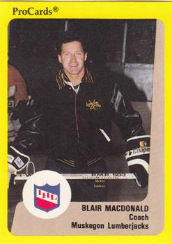 1989-90 ProCards IHL #164 Blair McDonald Front