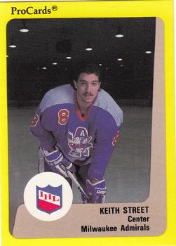 1989-90 ProCards IHL #171 Keith Street Front